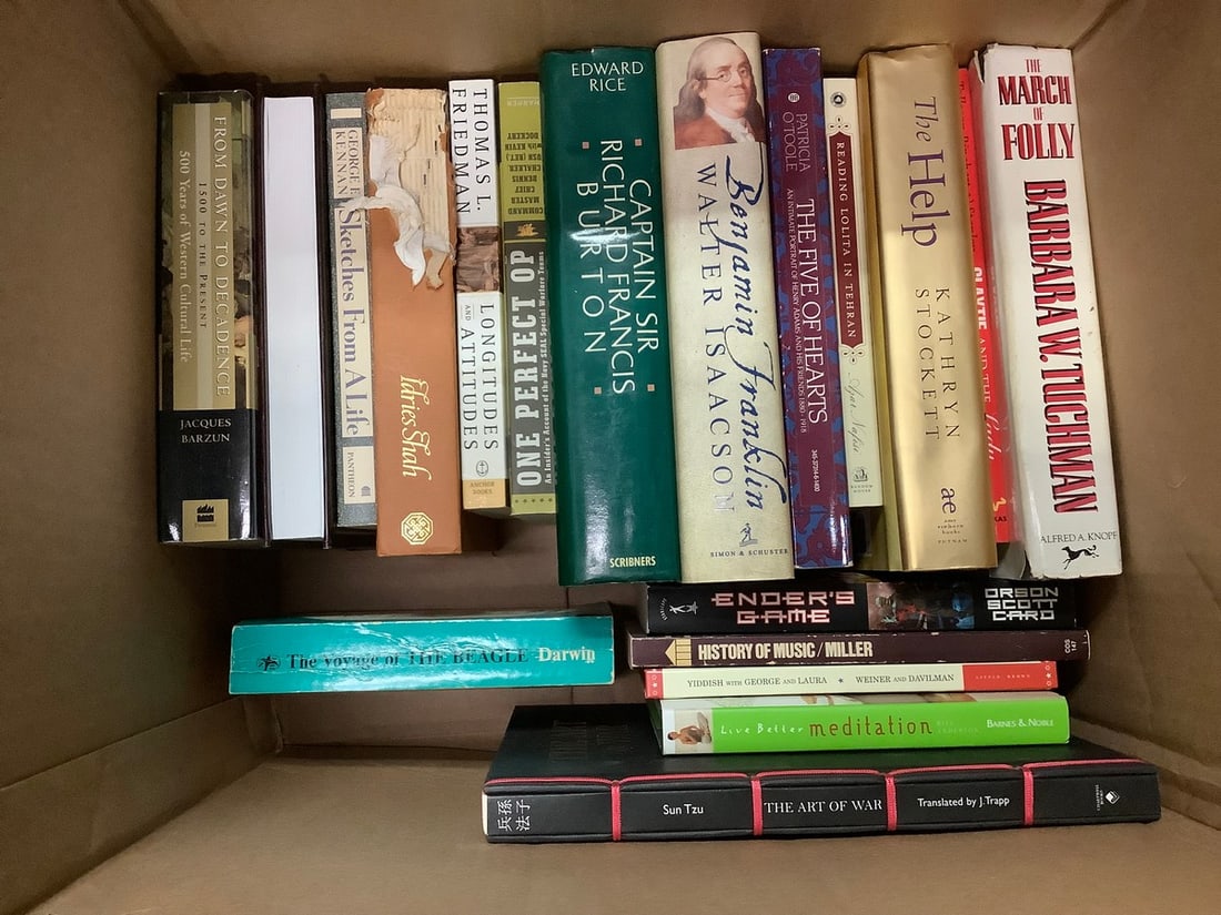 Various books(Meditation, Ender's Game, The Voyage of The Beagle, and more) (1 of 1)
