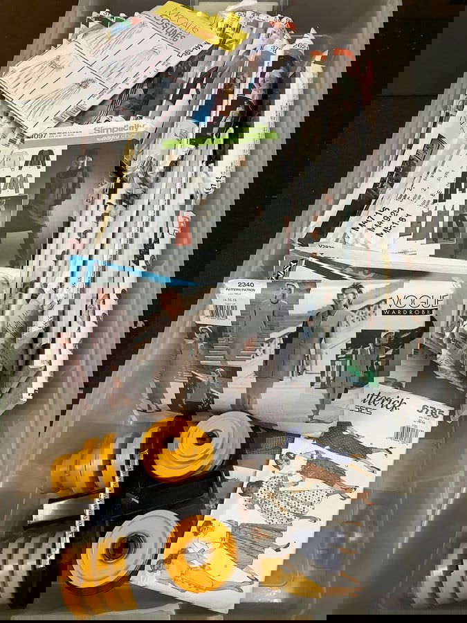 Rotary cutting system organizer and Fashion patterns(McCall's Costumes, Butterick Classics, Vogue (1 of 1)