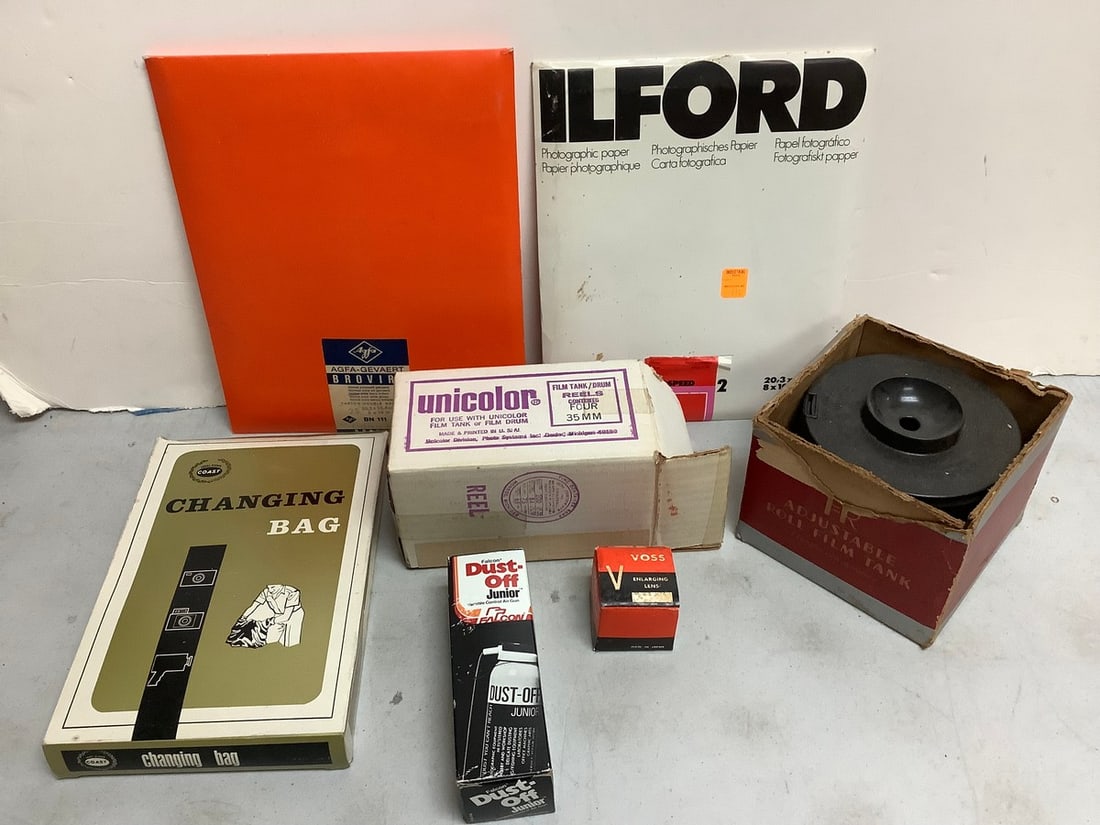 Unicolor film tank/drum, Ilford photographic paper, and more: Unicolor film tank/drum, Ilford photographic paper, and more