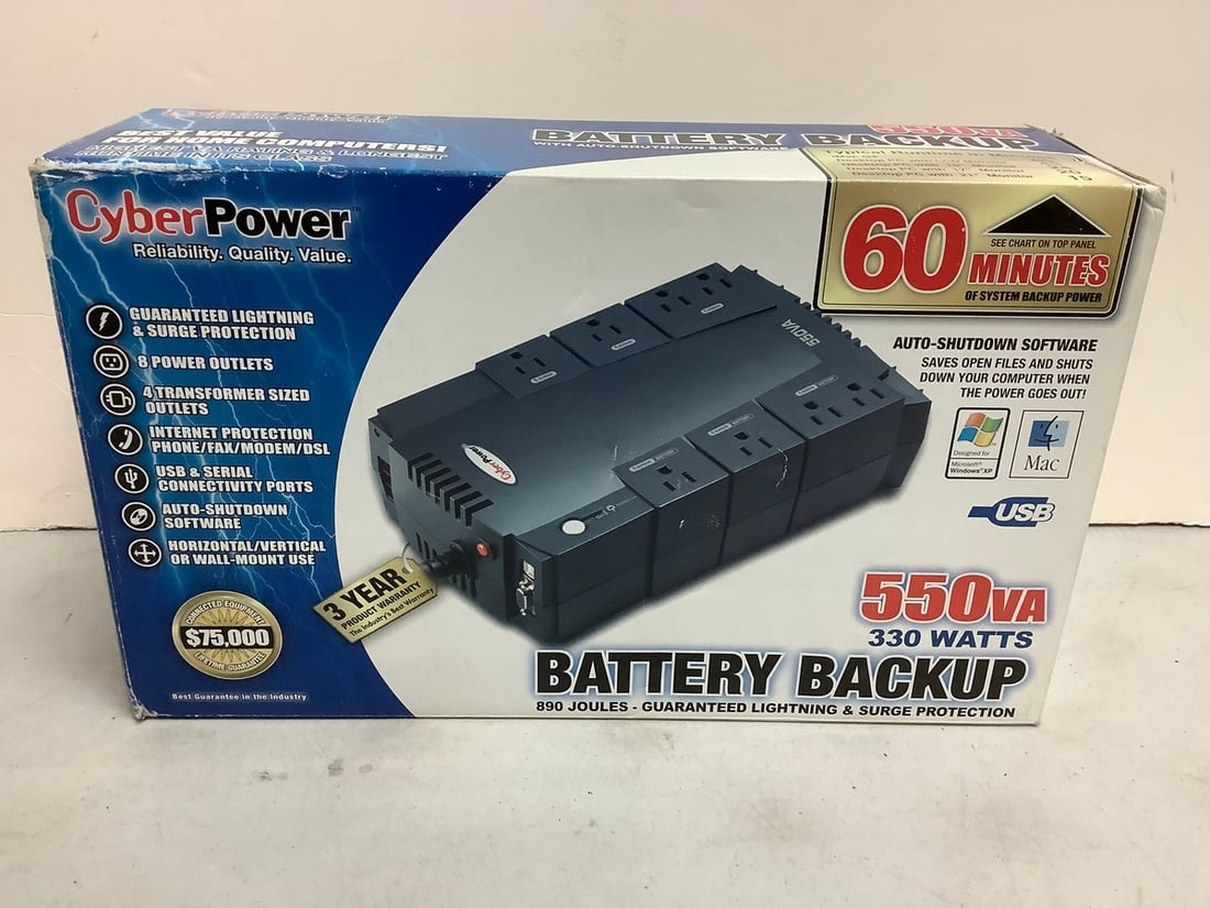 CyberPower 550VA battery backup (1 of 1)