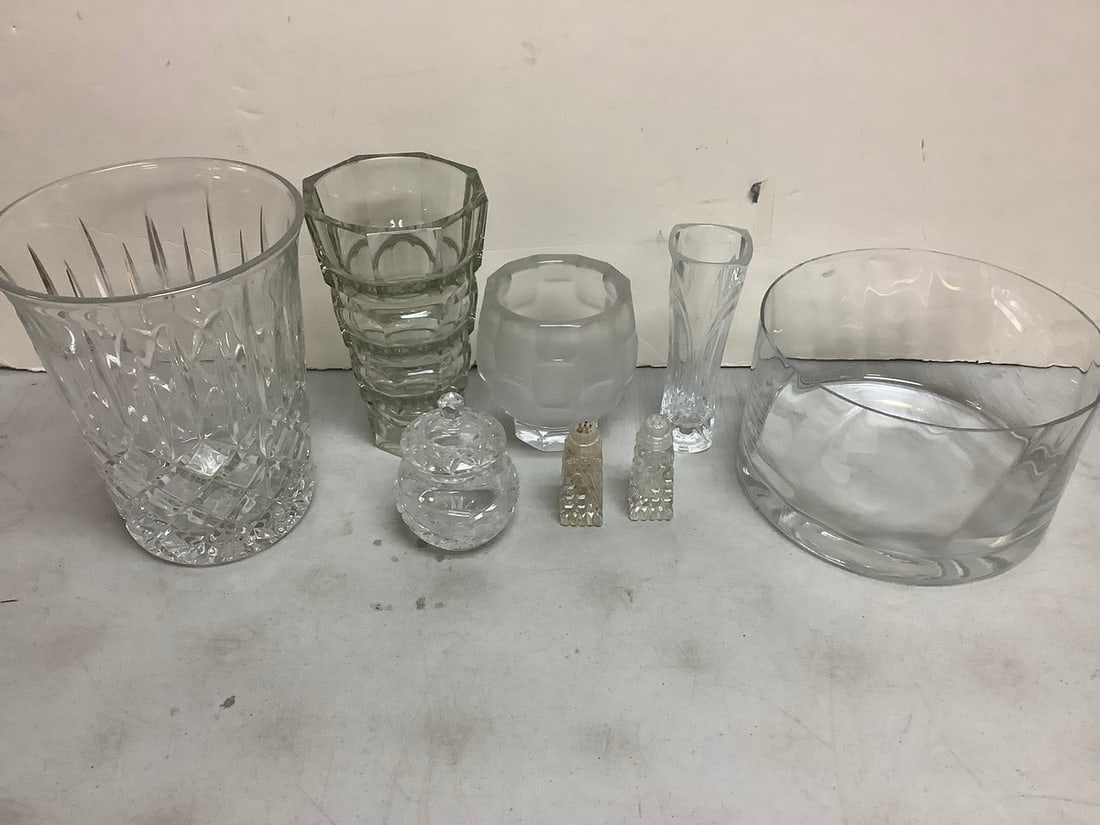 Glass Bowls, Toscany Lead Crystal Vase(8.75 in),Glass Jar and more: Glass Bowls, Toscany Lead Crystal Vase(8.75 in),Glass Jar and more