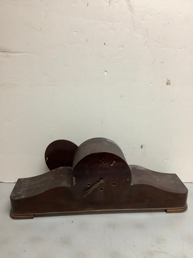 Wooden clock 24in long: Wooden clock 24in long