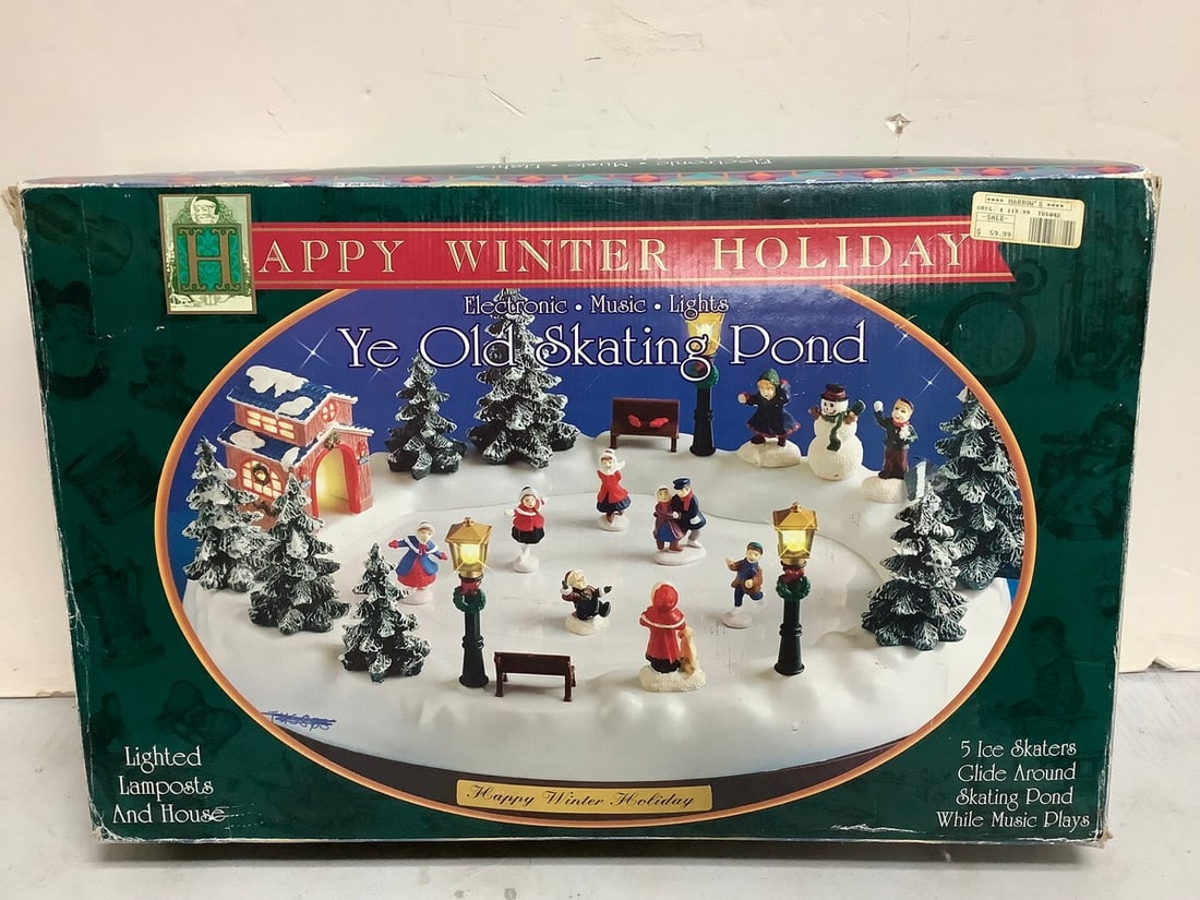 Happy Winter Holiday Ye Old Skating Pond set (1 of 1)