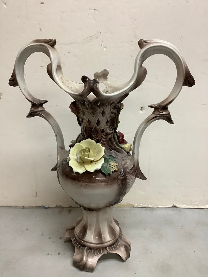 Vintage Capodimonte vase(22.5in.tall) (1 of 1)