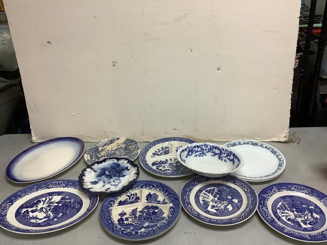 Decorative plates and bowl(Johnson Bros.,Willow ware, and more) (1 of 1)