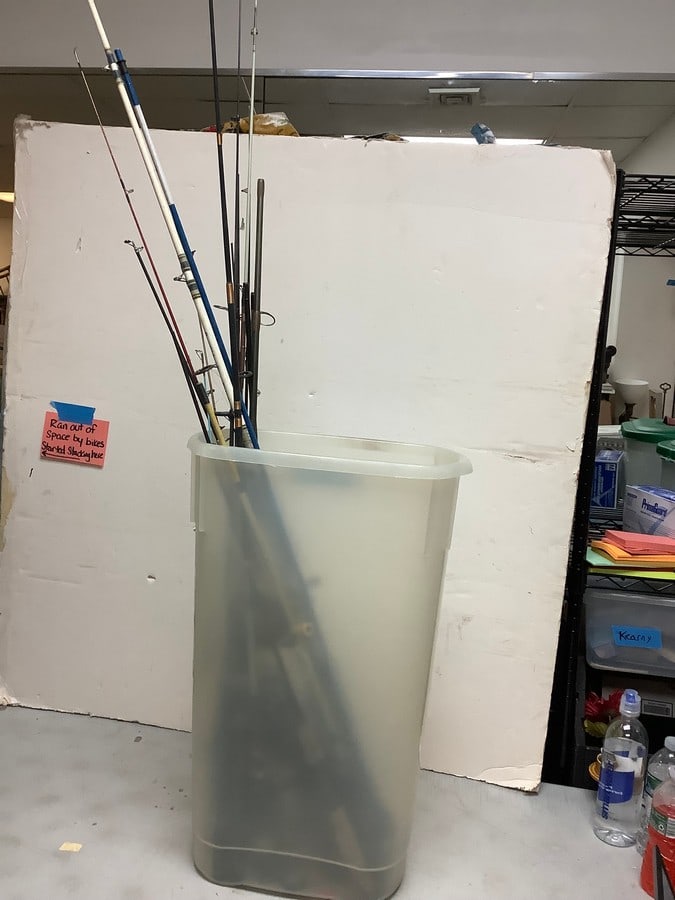 Lot of Various Fishing Poles: Lot of Various Fishing Poles