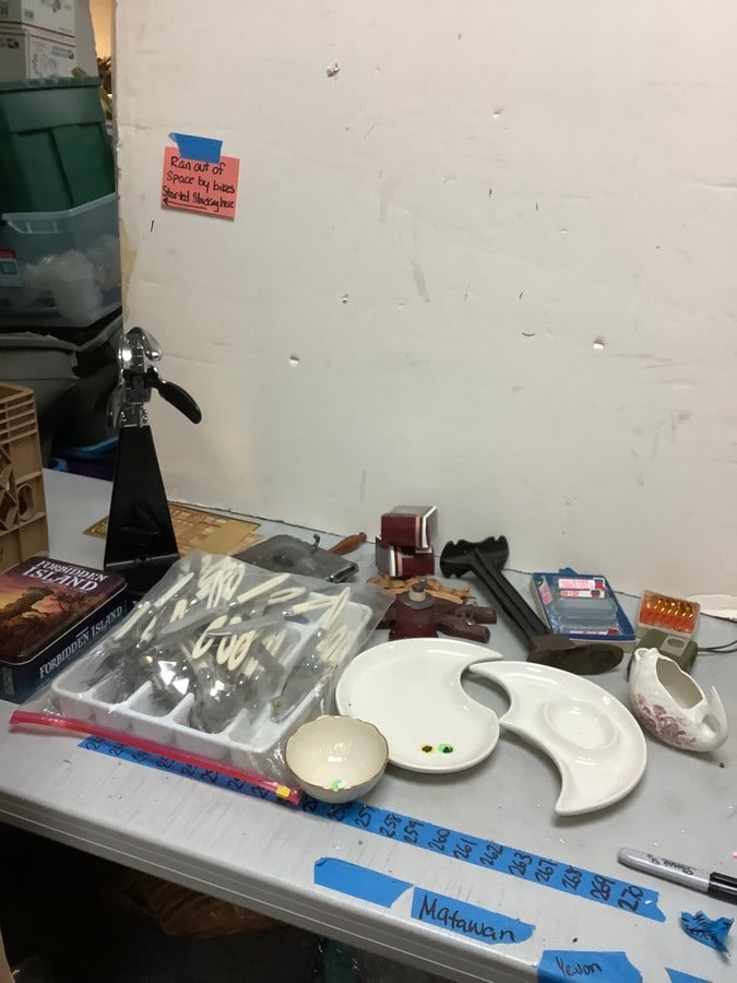 Lot of Utencils, Glass Trays, Coat Hanger, PSEG Stand Bottle Opener and More: Lot of Utencils, Glass Trays, Coat Hanger, PSEG Stand Bottle Opener and More
