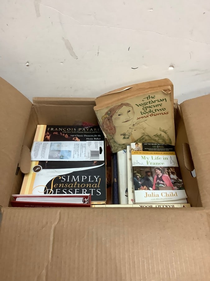 Lot if books, Kitchen Science, My life in France, Throw me a bone.: Lot if books, Kitchen Science, My life in France, Throw me a bone.