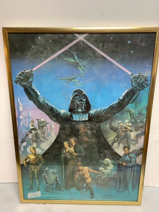 Framed Starwars The Empire Strikes Back Org. poster from Coca Cola Company ( 34in x 25in) (1 of 1)