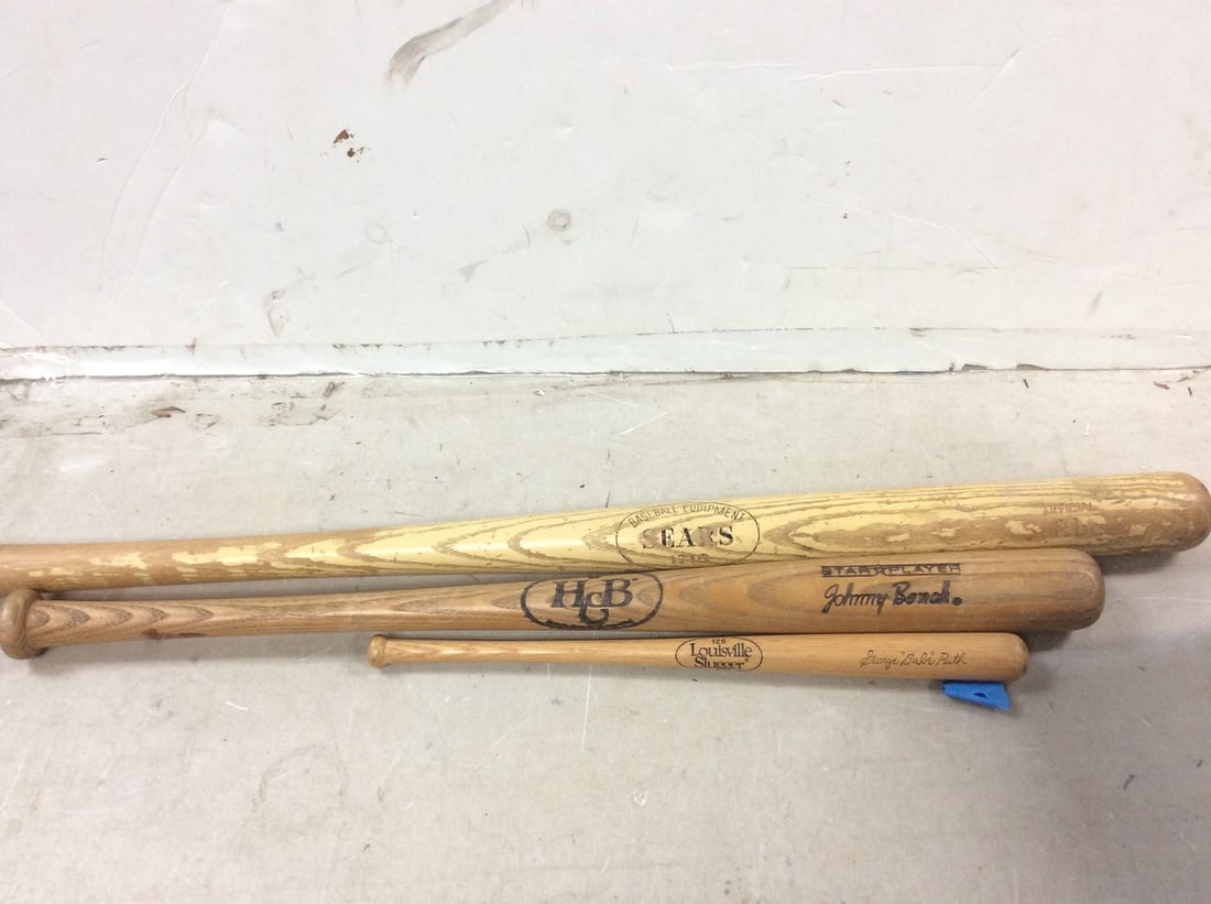 Wooden baseball bats(Louisville Sluggers-longest 34in.) (1 of 1)