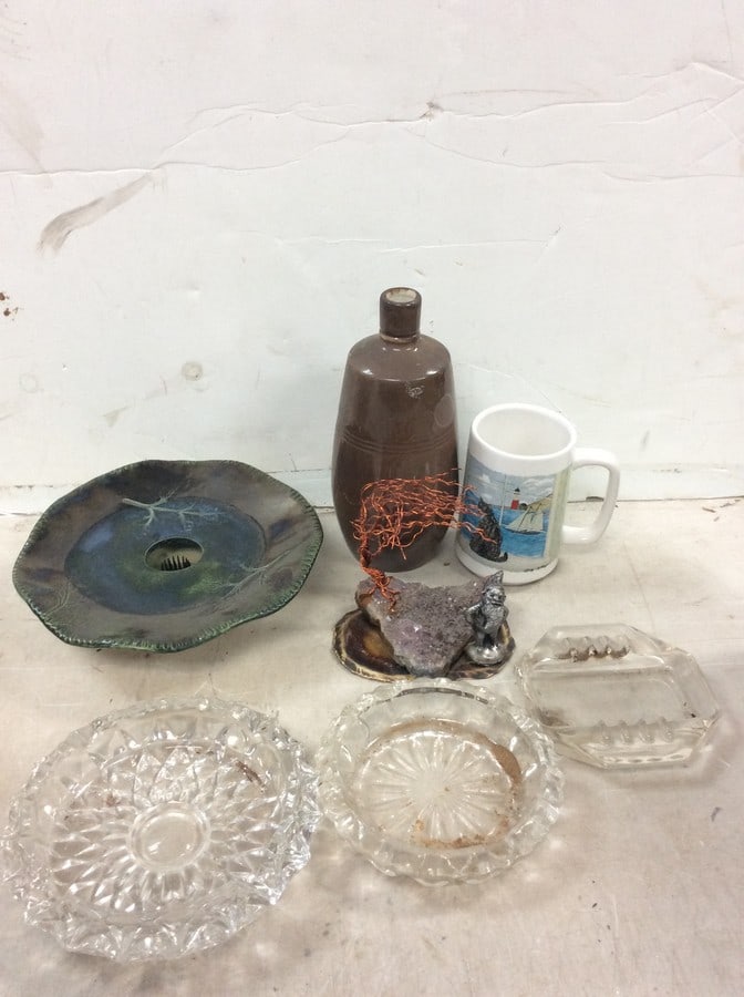 Crossroads mug, decorative candleholder, ashtrays, and more(tallest 9.5in.) (1 of 1)