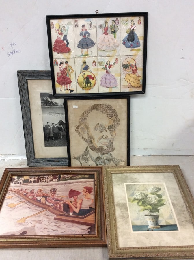 Framed photograph and various artwork(largest 16in.x13.25in.) (1 of 1)