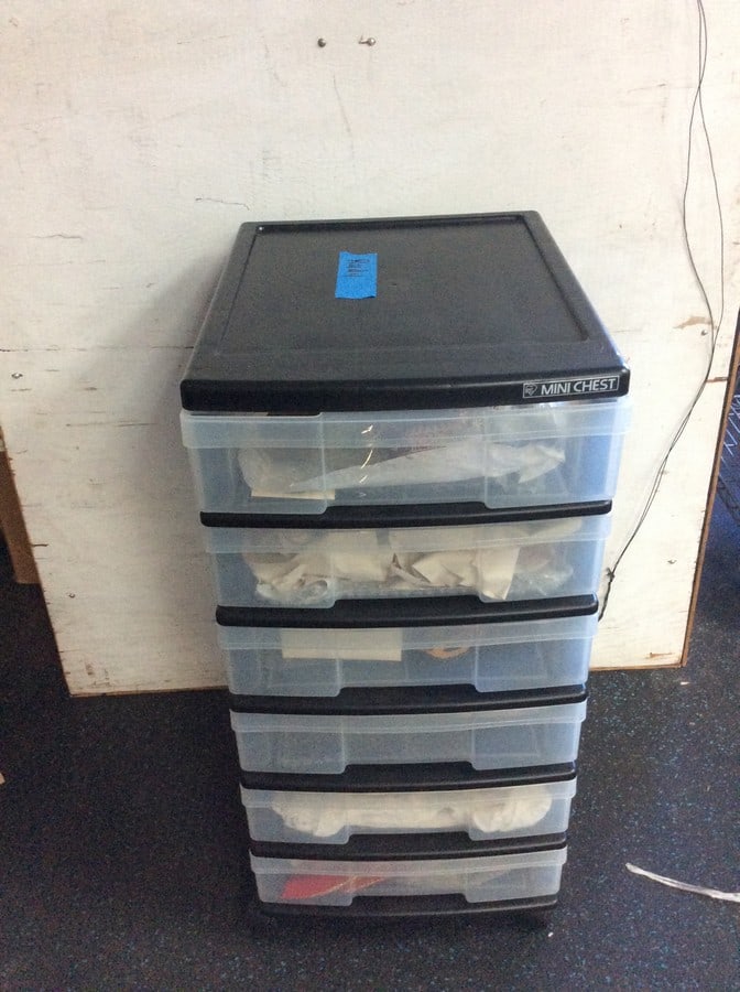 6 drawer rolling cart organizer(16in.x12.5in.x27in.) (1 of 1)