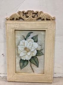 Framed floral art(13,5in.x20in.)