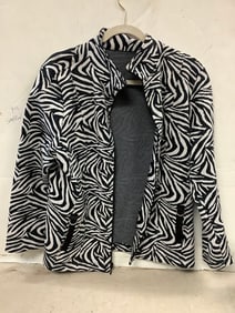 Black and white women's sweater