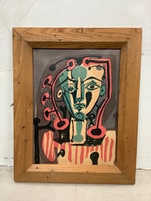 Framed canvas artwork(12.5in.x16in.)