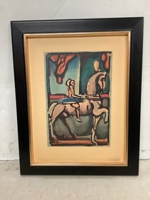 Framed canvas artwork(15.25in.x19.25in.)