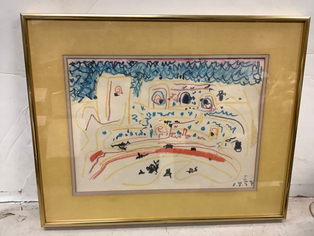 Framed Abstract Artwork Signed(16inx20in) (1 of 1)