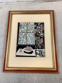 Framed Artwork Signed Malisse(14inx11in)