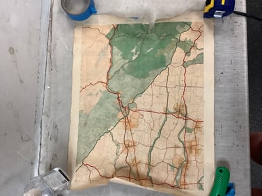 Original map 1928 of greenwood lake ny 15x19.5
