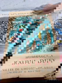 SIGNED In pencil Raoul dufy poster