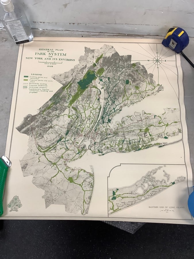 General plan of the park system for new york and its enviroms 1928 21.5x20: General plan of the park system for new york and its enviroms 1928 21.5x20