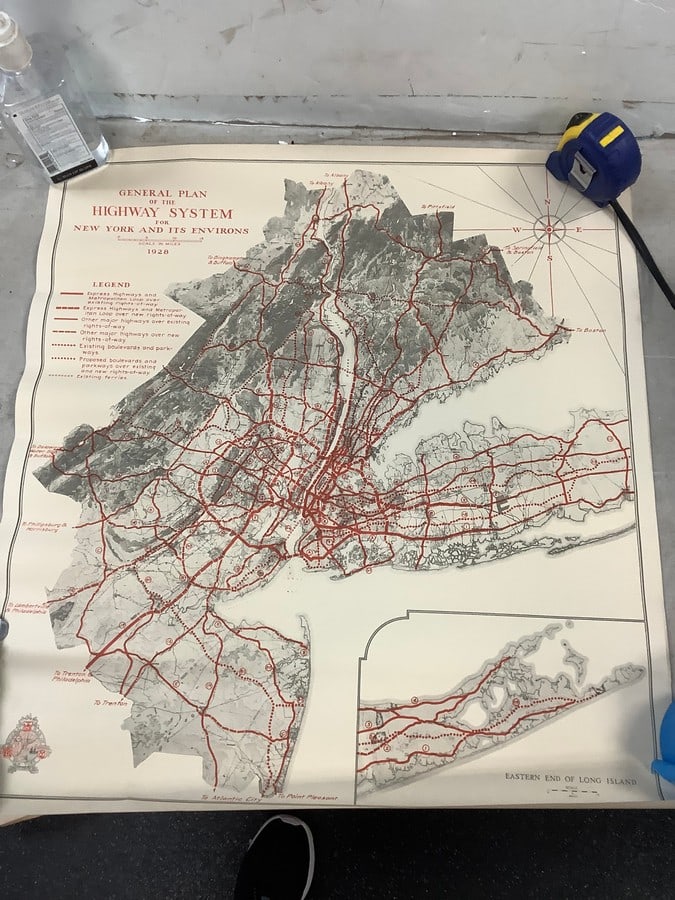 General plan of the highway system for new york and its enviroms 1928 21.5x20 (1 of 1)