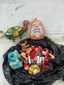 Tin toys, vintage halloween and more