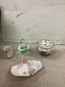 signed fenton glass and stamped glass