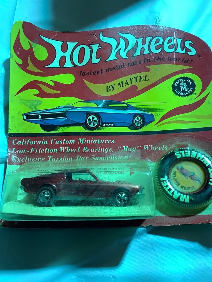 Redline Hot Wheels 1967 Custom Mustang in the package (1 of 5)