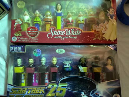 NIB Snow White & Star Trek Pez Collector Sets: NIB Snow White & Star Trek Pez Collector Sets