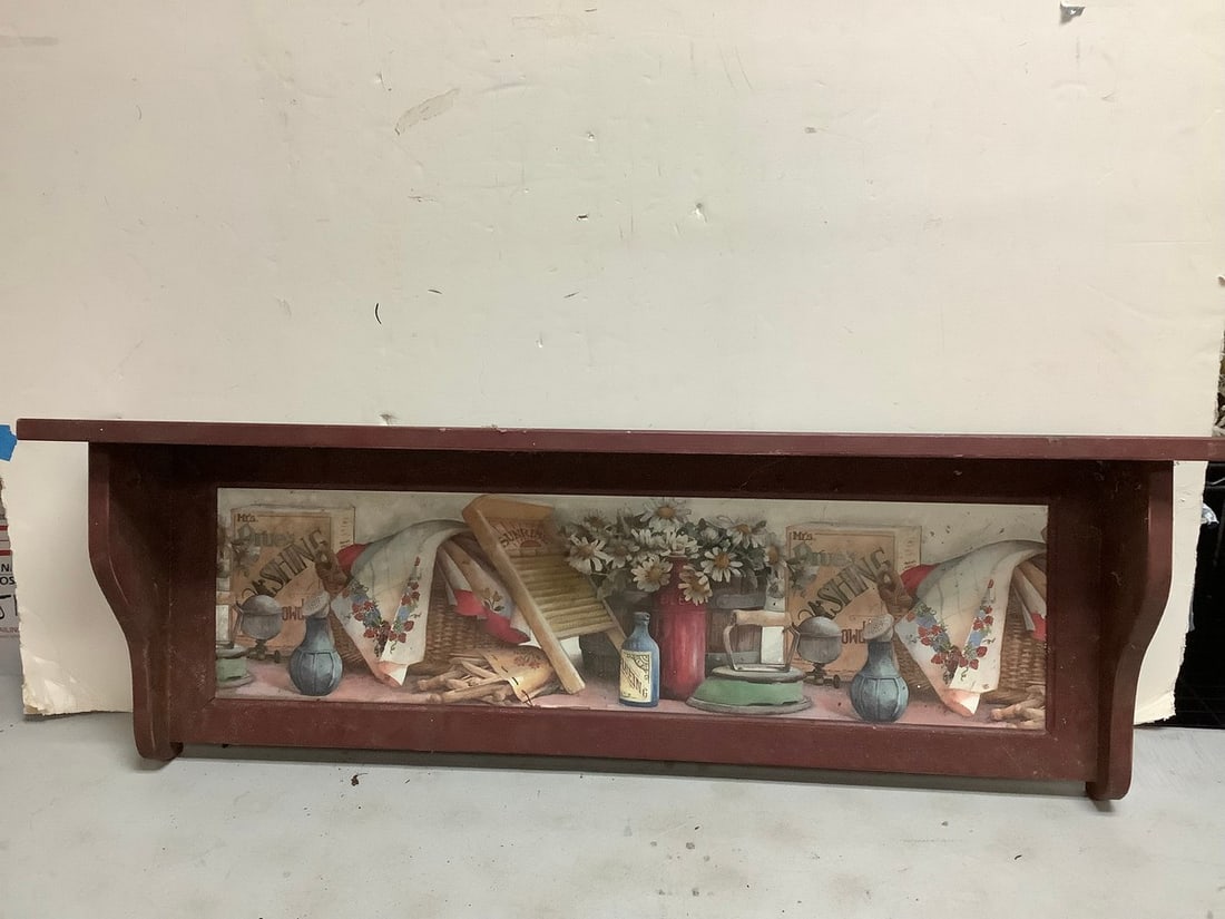 Wooden hanging shelf(37.5inx12.5inx7in): Wooden hanging shelf(37.5inx12.5inx7in)
