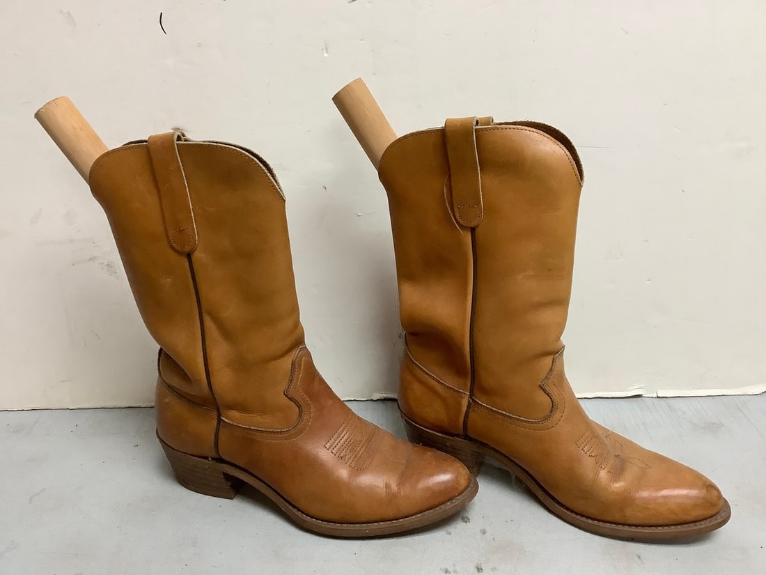 Brown leather cowboy boots(13.25in.tall) (1 of 1)