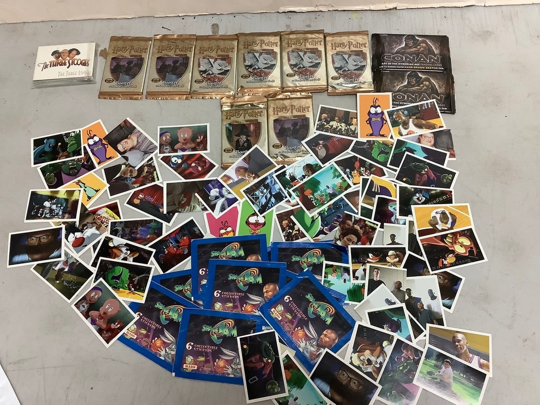 Vintage collectible cards(Harry Potter, Space Jam, Conan, and more): Vintage collectible cards(Harry Potter, Space Jam, Conan, and more)