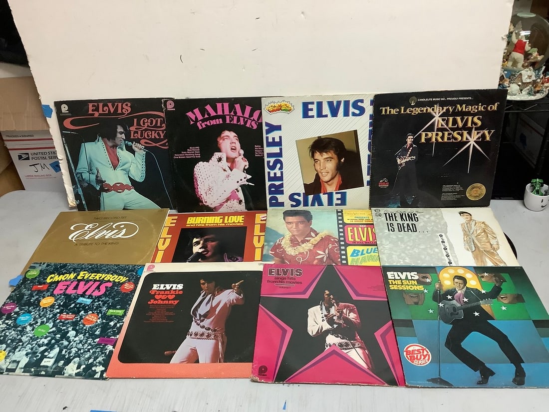 Vintage Elvis records(The Sun Sessions, Burning Love, C'mon on Everybody, and more) (1 of 1)