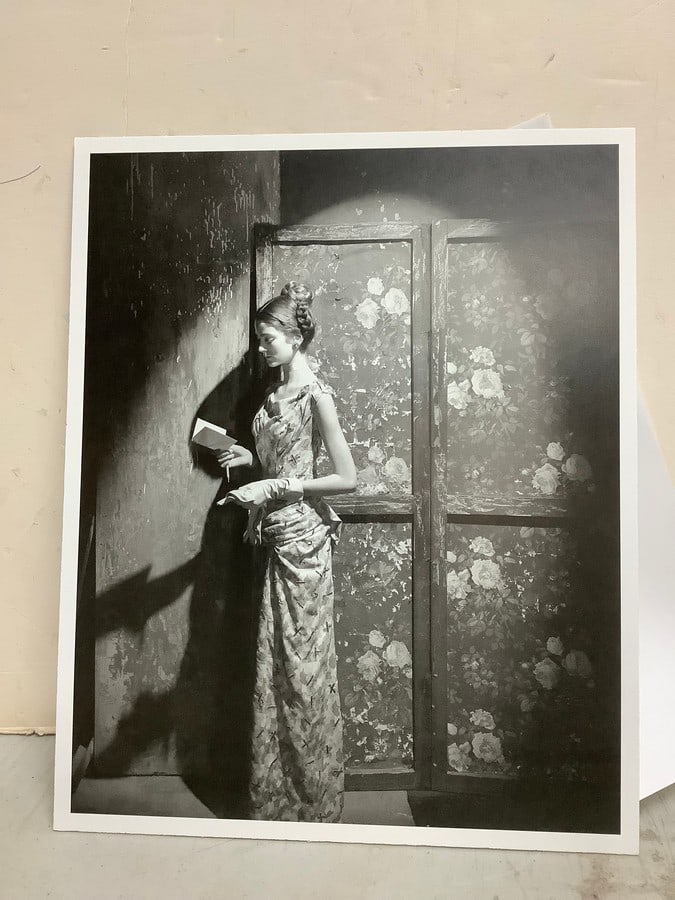 Late 20th century Cecil Beaton-Carmen Dell'Orefice print on board(9in.x11.25in.) (1 of 1)