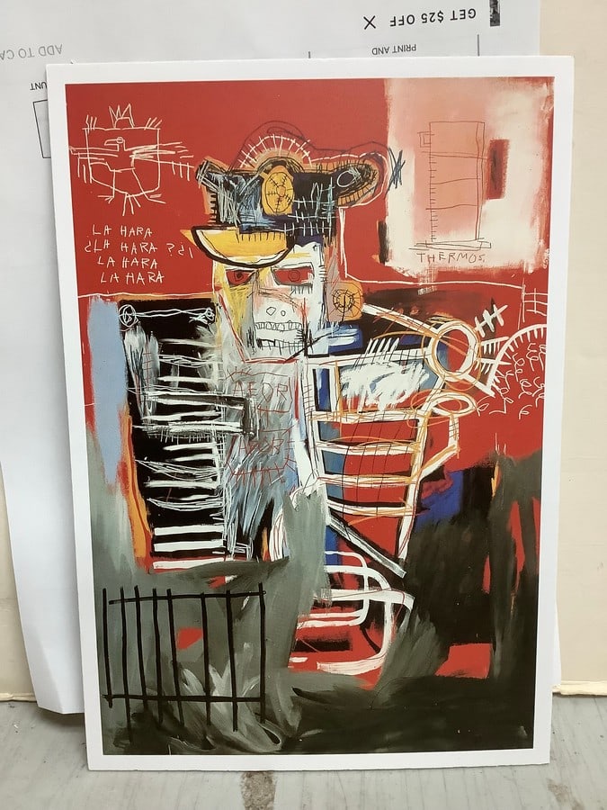 La Hara by Jean-Michel Basquiat (print on board-7.25in.x10.5in.) (1 of 1)