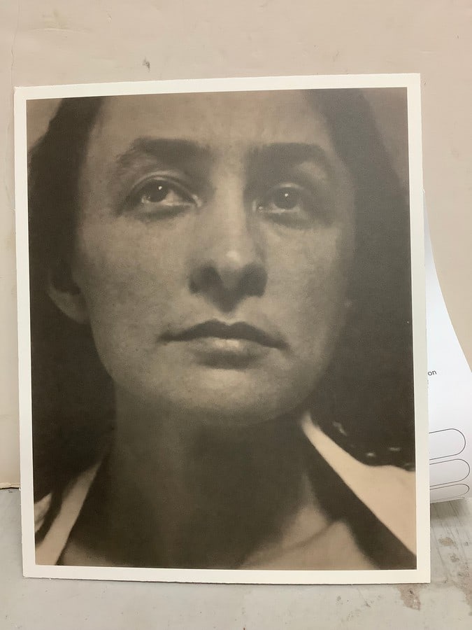 Georgia O'Keefe Sleepy Eyes tritone art photographic print by Alred Stieglitz(8.25in.x10in.) (1 of 1)