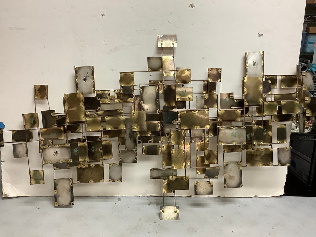 Vintage metal artwork by Cutis Jere 1972(52.5in.long, 27in.tall) (1 of 1)