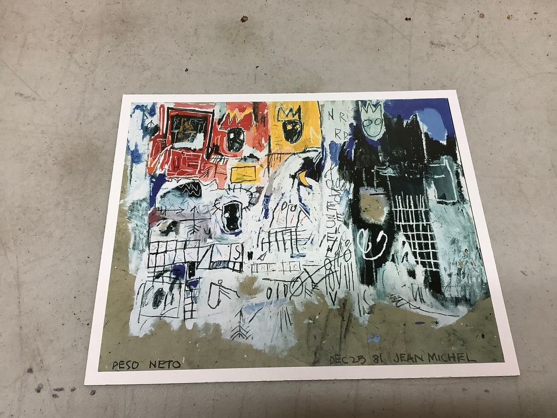 Jean-Michel Basquiat print on board(7.5in.x9in.) (1 of 1)