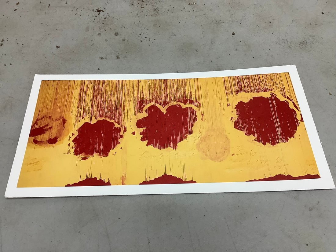 Cy Twombly print in color(16.5in.x8in) (1 of 1)