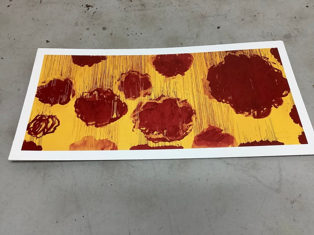 Cy Twombly print in color(16.5in.x8in) (1 of 1)