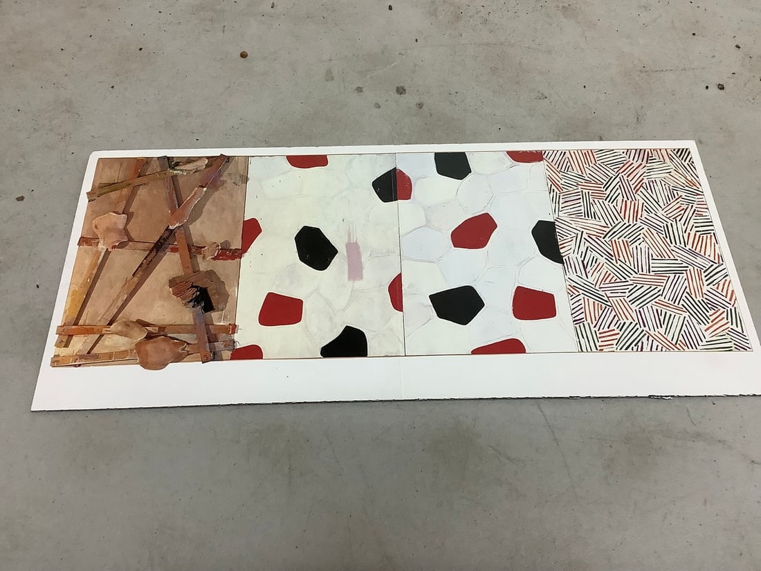 The visible and the Legible:Jasper Johns and Cy Twombly print on board(16.25in.x7.25in.) (1 of 1)