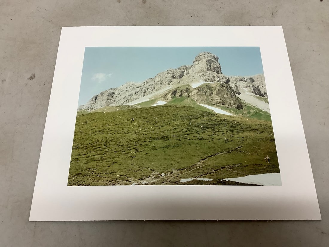 Klausenpass 1984 print in colors by Andreas Gursky(10in.x8.5in.): Klausenpass 1984 print in colors by Andreas Gursky(10in.x8.5in.)