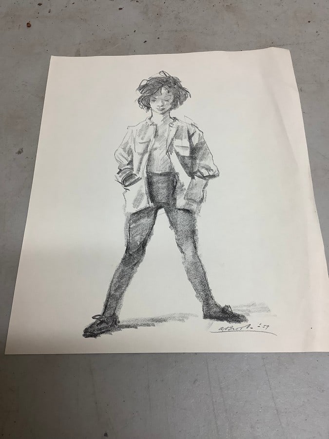 Alexander Brook lithograph print(11.25in.x13.25in.): Alexander Brook lithograph print(11.25in.x13.25in.)