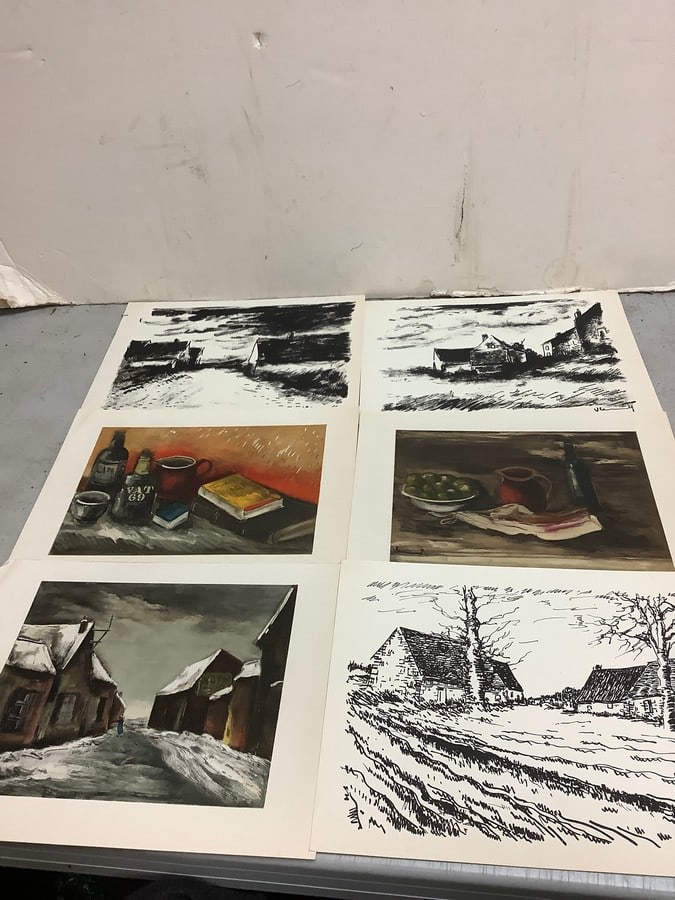 6 Maurice Vlaminck prints(9.5in.x12in.) (1 of 1)