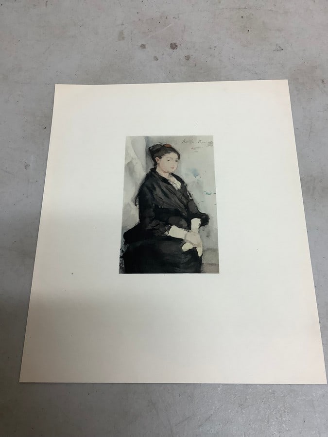 Berthe Morisot lithograph print(8.75in.x10.5in.): Berthe Morisot lithograph print(8.75in.x10.5in.)