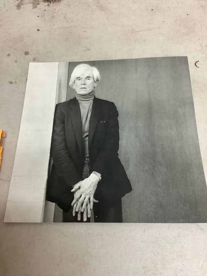 Andy Warhol photographic print(9.75in.x9.75in.): Andy Warhol photographic print(9.75in.x9.75in.)
