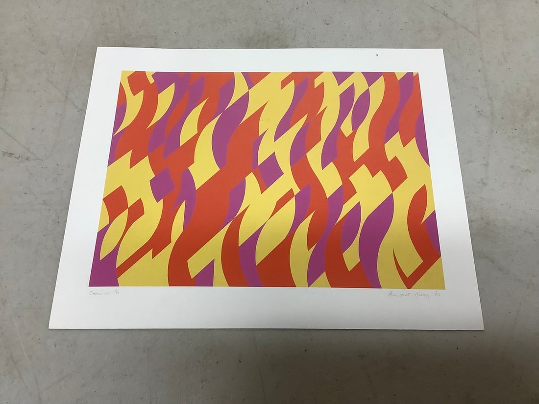 Carnival artwork print by Bridget Riley(6.25in.x8in.) (1 of 2)