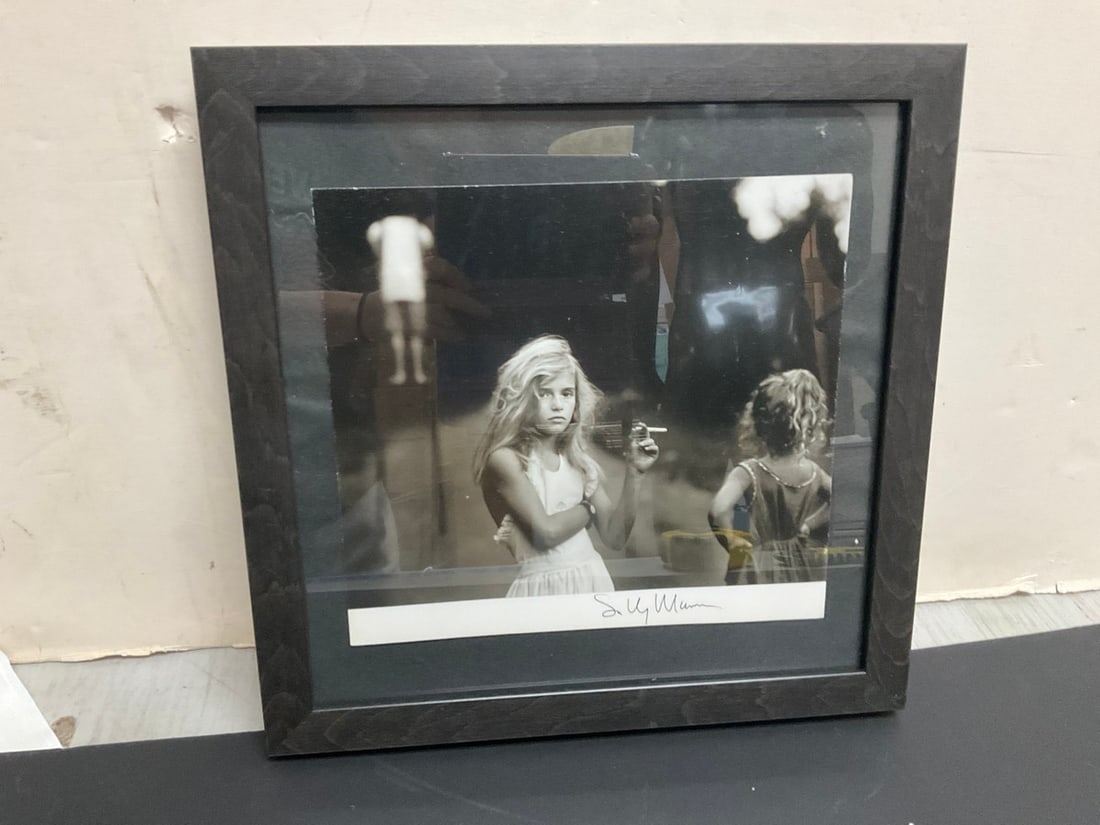 Framed "Candy Cigarette" Photograph Signed by Sally Mann (13.5in.x13.5in.): Framed "Candy Cigarette" Photograph Signed by Sally Mann (13.5in.x13.5in.)